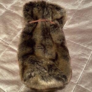 FAUX Fur Wine Bottle Holder